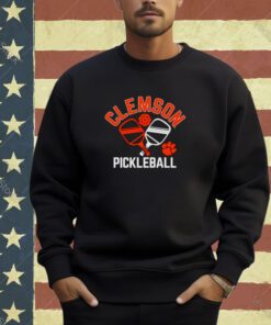 Clemson Tigers pickleball crossed paddles T-shirt