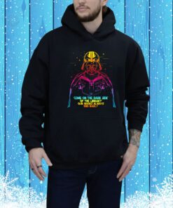 Come on the dark side of the library our books always end badly t-shirt