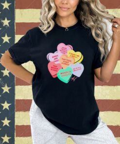 Conspiracy candy heart shirt