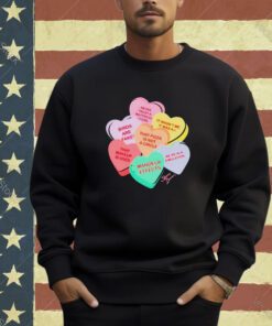 Conspiracy candy heart shirt