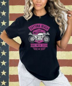 Daytona Beach Bike Week 2024 Retro Motorcycle Design Premium T-Shirt