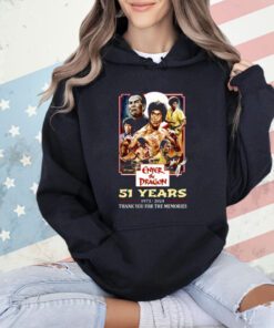 Enter The Dragon 51 Years Of 1973-2024 Thank You For The Memories T-Shirt