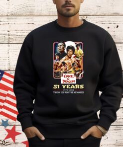 Enter The Dragon 51 Years Of 1973-2024 Thank You For The Memories T-Shirt