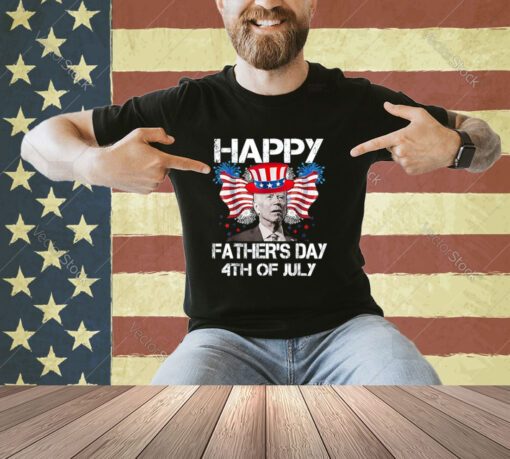 Funny Biden Confused Merry 4th Of Fathers Day 4th Of July T-Shirt