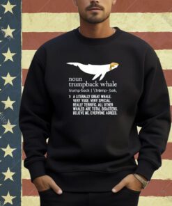 Funny Donald Trump Trumback Whale T-Shirt