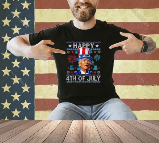 Funny Joe Biden Confused Happy 4th Of July T-Shirt