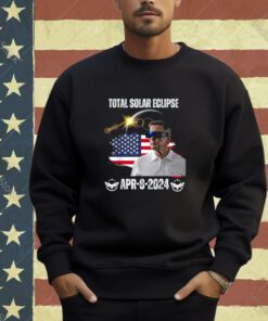 Funny Joe Biden Total Solar Eclipse Apr 8 2024 Glasses T-Shirt