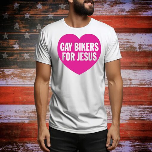 Gay Bikers For Jesus Heart t-shirt