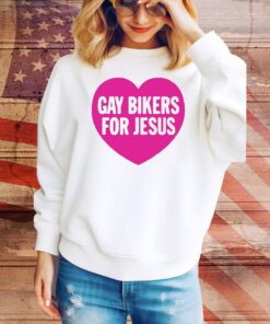 Gay Bikers For Jesus Heart t-shirt