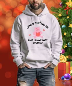 God Is Testing Me And I Have Not Studied Bear t-shirt