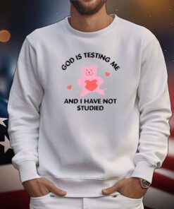 God Is Testing Me And I Have Not Studied Bear t-shirt