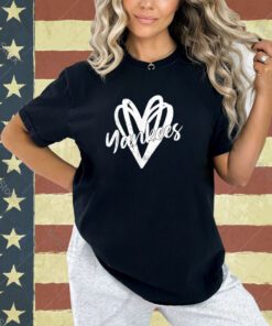 Graphic Yankees Proud Name Lovers Outfits Men Women Hearts T-Shirt