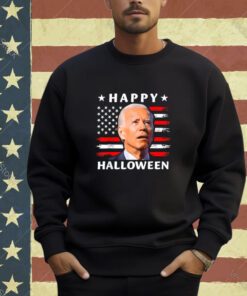 Happy Halloween Funny Joe Biden Confused 4th Of July Women T-Shirt