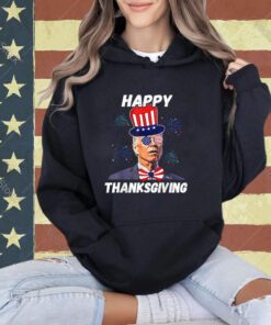 Happy Thanksgiving Funny Joe Biden Confused 4th Of July 2024 T-Shirt