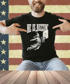 He Is Rizzin' Jesus Playing Basketball T-Shirt