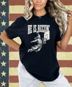 He Is Rizzin' Jesus Playing Basketball T-Shirt