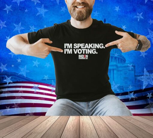I'm Speaking Shirt Kamala Harris Joe Biden Debate Vote Crewneck Sweatshirt