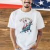 Jesus Riding a Dinosaur he is rizzen T-Shirt