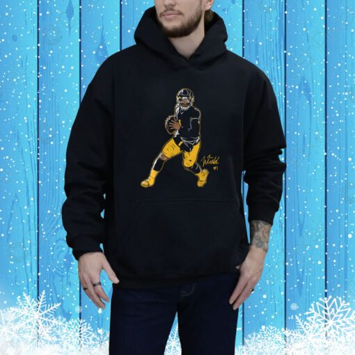 Justin Fields: Pittsburgh Superstar Pose Hoodie Shirt