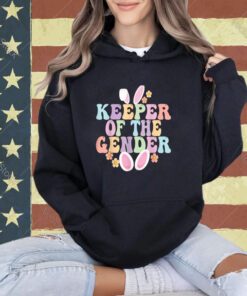 Keeper Of The Gender Boy Or Girl Easter Bunny Gender Reveal T-Shirt