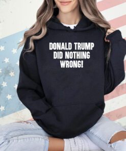 Laura Loomer Donald Trump Did Nothing Wrong T-Shirt