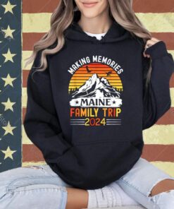 Maine Family Vacation 2024 Mountains Camping Family Trip T-Shirt