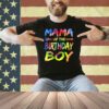Mama of the Birthday Boy Tie Dye Colorful Bday Party T-Shirt