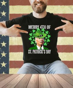 Merry 4th Of St. Patricks Day Funny Joe Biden Confused Premium T-Shirt