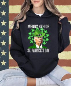 Merry 4th Of St. Patricks Day Funny Joe Biden Confused Premium T-Shirt
