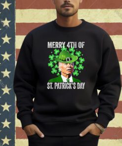 Merry 4th Of St. Patricks Day Funny Joe Biden Confused Premium T-Shirt