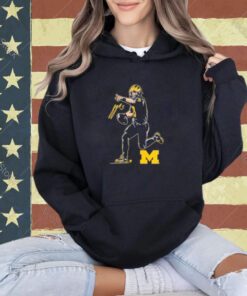 Michigan Football J J McCarthy Superstar Pose UM Licensed T-Shirt