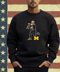 Michigan Football J J McCarthy Superstar Pose UM Licensed T-Shirt