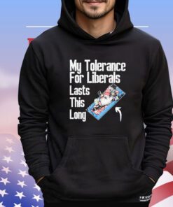My tolerance for liberals lasts this long Shirt