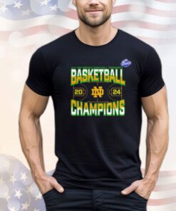 Notre Dame Fighting Irish 2024 ACC Women’s Basketball Conference Tournament Champions Three Pointer T-Shirt