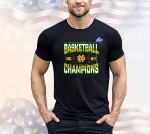 Notre Dame Fighting Irish 2024 ACC Women’s Basketball Conference Tournament Champions Three Pointer T-Shirt