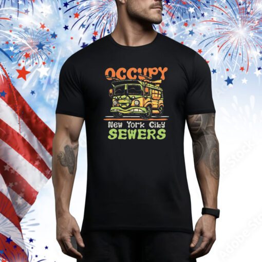Official The Turtle Van Occupy New York City Sewers T-shirt