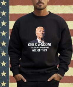One Condom - Funny Anti Joe Biden Democratic Party T-Shirt