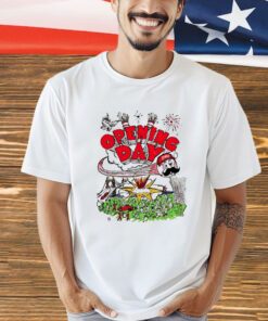 Opening Day Madness Cincinnati Baseball Chaos T-Shirt