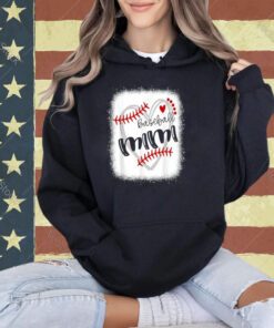 Personalized Baseball Heart Tee Cute Mimi Women Baseball T-Shirt