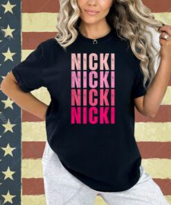 Personalized Name Nicki I Love Nicki Vintage T-Shirt