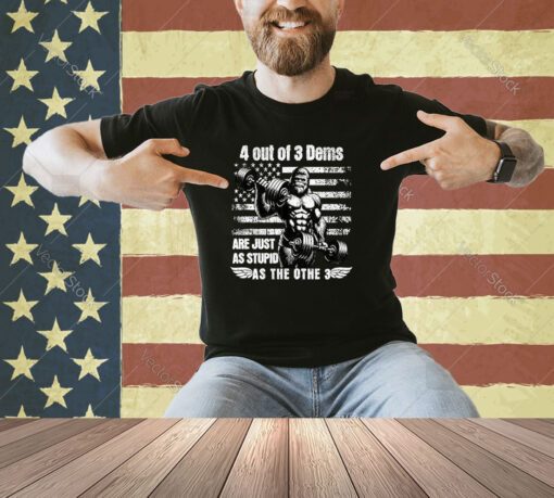 Political T Shirts For men Funny Anti Joe Biden Bigfoot Men Long Sleeve T-Shirt