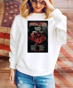 Poster Cannibal Corpse European Tour 2024 t-shirt