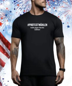 #Protestwählen Tailliertes Hoodie Shirts