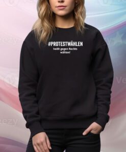 #Protestwählen Tailliertes Hoodie TShirts