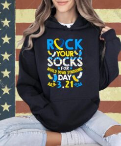 Rock Your Socks Down Syndrome Day Awareness For Boys Girls T-Shirt
