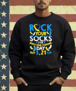 Rock Your Socks Down Syndrome Day Awareness For Boys Girls T-Shirt