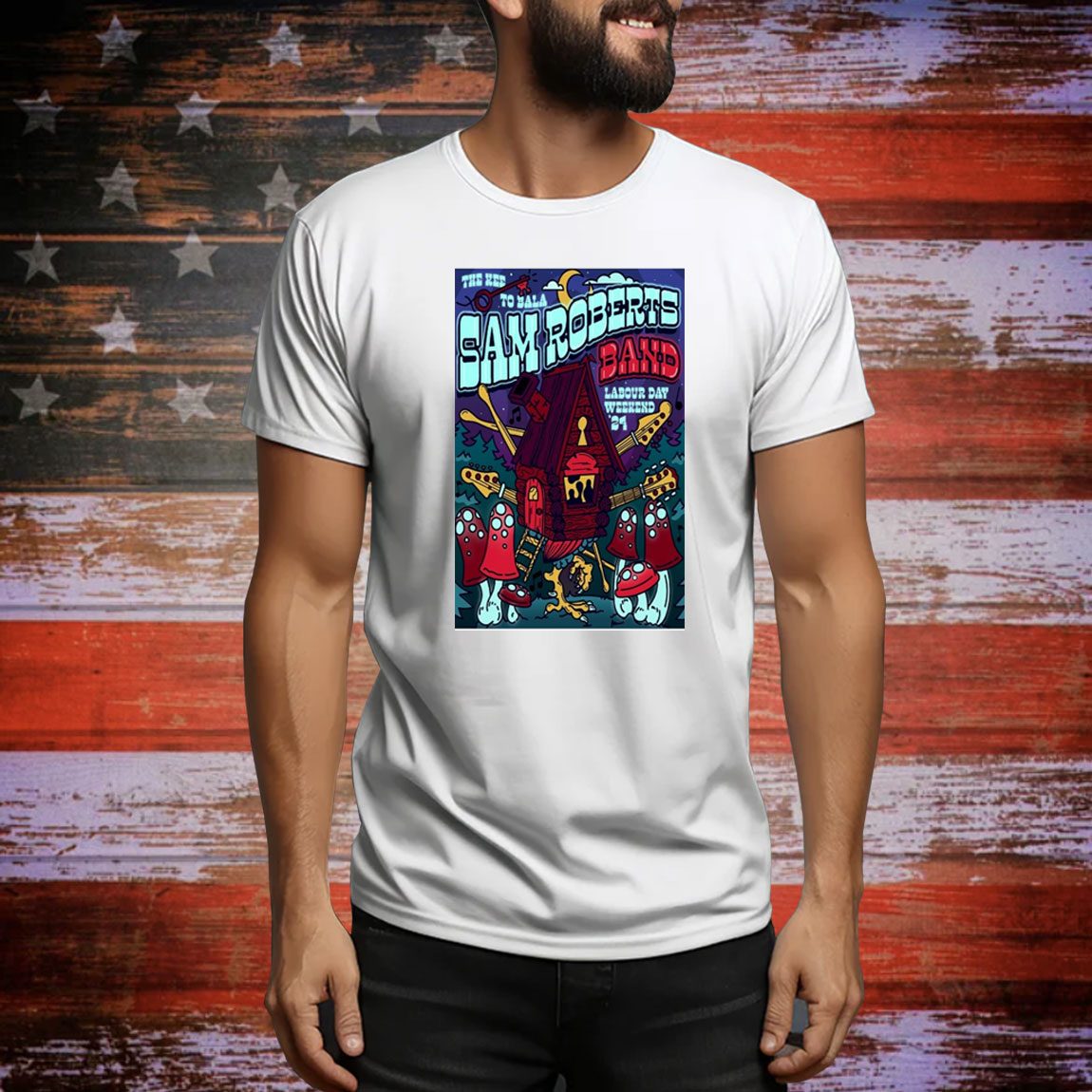 Sam Roberts Band Aug 31 2024 The KEE to Bala Bala ON Poster t-shirt