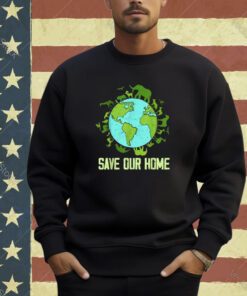 Save Our Home Animals Wildlife Conservation Earth Day 2024 T-Shirt