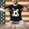 Soccer Ball Bunny Ears Eggs Easter Day Rabbit Boys Kids T-Shirt