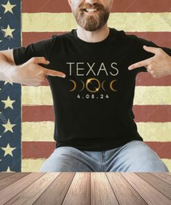 Solar Eclipse 2024 Shirt State Texas Total Solar Eclipse T-Shirt